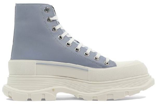 亞歷山大∙麥昆 Alexander McQueen Tread Slick 牛皮 鞋帶高筒 運動休閒鞋 男款 黑藍色 Order 亞歷山大∙麥昆 Alexander McQueen Tread Slick 牛皮 鞋帶高筒 運動休閒鞋 男款 黑藍色