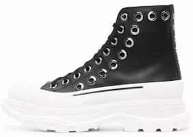 Alexander McQueen Tread Slick High 'Black Leather' 727806WIATF1320 Alexander McQueen Tread Slick High 'Black Leather' 727806WIATF1320