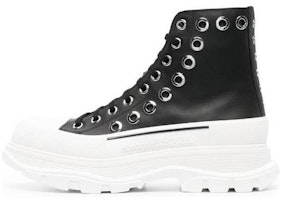 Alexander McQueen Tread Slick High 'Black Leather' 727806WIATF1320 Alexander McQueen Tread Slick High 'Black Leather' 727806WIATF1320