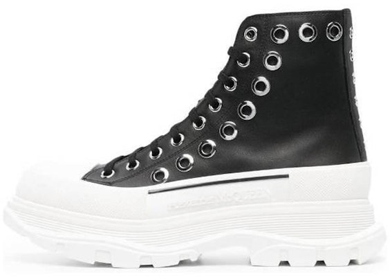 Alexander McQueen Tread Slick High 'Black Leather' 727806WIATF1320 Buy Alexander McQueen Tread Slick High 'Black Leather' 727806WIATF1320