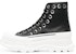 Alexander McQueen Tread Slick Tinggi 'Kulit Hitam' 727806WIATF1320