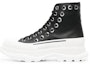 Buy Alexander McQueen Tread Slick Tinggi 'Kulit Hitam' 727806WIATF1320
