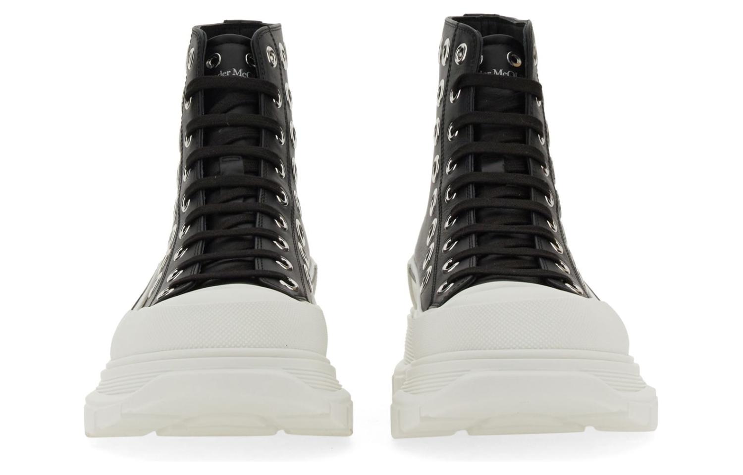 Lookbook Alexander McQueen Tread Slick High 'Black Leather' 727806WIATF1320