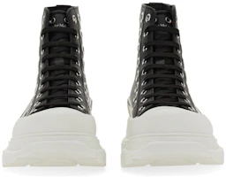 Lookbook Alexander McQueen Tread Slick Tinggi 'Kulit Hitam' 727806WIATF1320