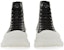 Alexander McQueen Tread Slick Tinggi 'Kulit Hitam' 727806WIATF1320