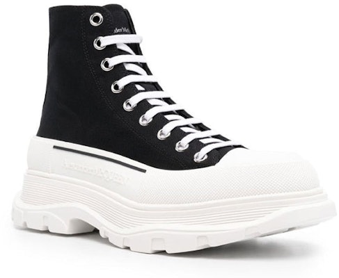 Alexander McQueen Tread Slick High 'Black White' 705659-W4MV2-1070 Order Alexander McQueen Tread Slick High 'Black White' 705659-W4MV2-1070