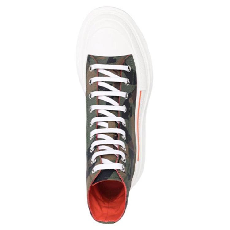 Shop Alexander McQueen Tread Slick High 'Camo Skull' 683566-W4S11-3298