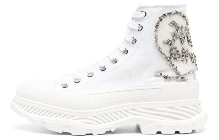 Alexander McQueen Tread Slick High 'White Canvas' 711112W4TGB9423