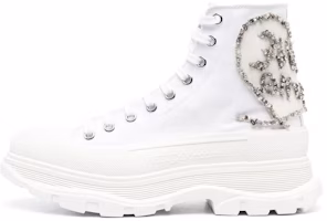 Alexander McQueen Tread Slick High 'White Canvas' 711112W4TGB9423 Alexander McQueen Tread Slick High 'White Canvas' 711112W4TGB9423