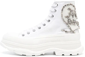 Alexander McQueen Tread Slick High 'White Canvas' 711112W4TGB9423 Alexander McQueen Tread Slick High 'White Canvas' 711112W4TGB9423