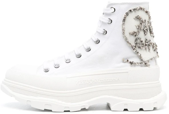 Alexander McQueen Tread Slick High 'White Canvas' 711112W4TGB9423 Buy Alexander McQueen Tread Slick High 'White Canvas' 711112W4TGB9423