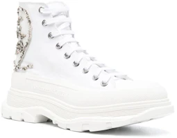 Order Alexander McQueen Tread Slick Tinggi 'Kanvas Putih' 711112W4TGB9423