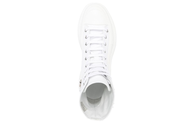 Shop Alexander McQueen Tread Slick High 'White Canvas' 711112W4TGB9423