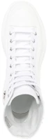 Shop Alexander McQueen Tread Slick Tinggi 'Kanvas Putih' 711112W4TGB9423