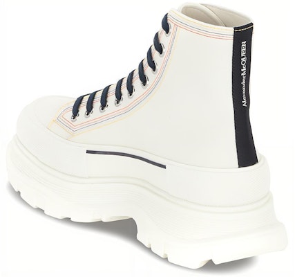 알렉산더 맥퀸 트레드 슬릭 하이탑 스니커즈 (오프화이트) 662681W4MV49791 Shop 알렉산더 맥퀸 트레드 슬릭 하이탑 스니커즈 (오프화이트) 662681W4MV49791