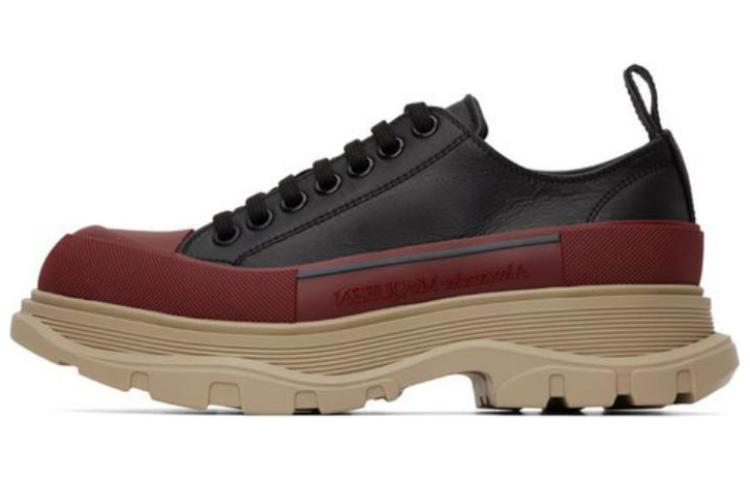 Alexander McQueen Tread Slick Lace-Up 'Black Red Beige' 705662-WHZ6H-1541