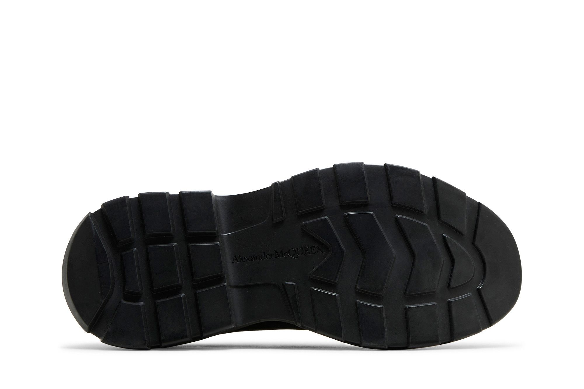 Shop Alexander McQueen Tread Slick Lace-Up 'Logo Grafiti - Hitam Putih' 711108-WIAT6-1070