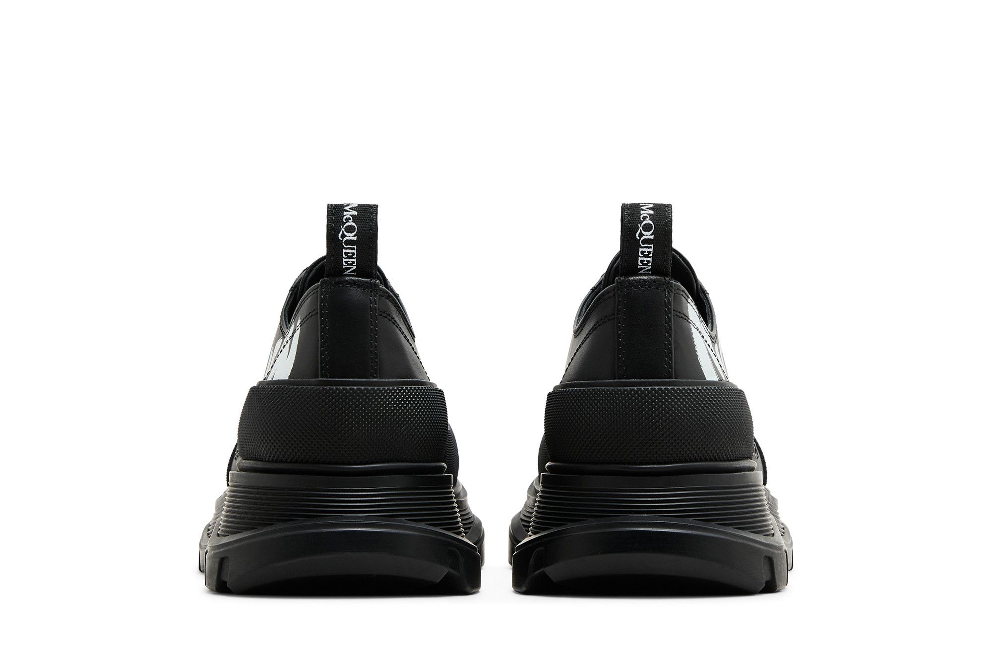 Details for Alexander McQueen Tread Slick Lace-Up 'Logo Grafiti - Hitam Putih' 711108-WIAT6-1070