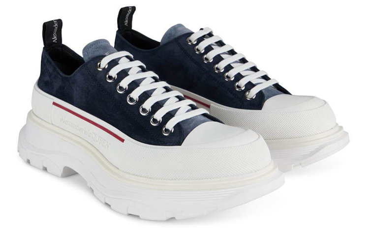 Alexander McQueen Tread Slick Lace-Up 'Navy' 圖 3