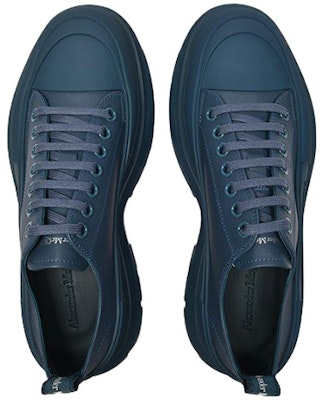 Alexander McQueen Tread Slick Lace-Up 'Petrol' Sepatu Pria/Wanita 627225-WIBT1-4476 Lookbook Alexander McQueen Tread Slick Lace-Up 'Petrol' Sepatu Pria/Wanita 627225-WIBT1-4476