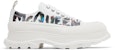 Alexander McQueen Tread Slick Lace-Up 'Watercolour Graffiti' untuk Malaysia. 711108-WIATC-9583