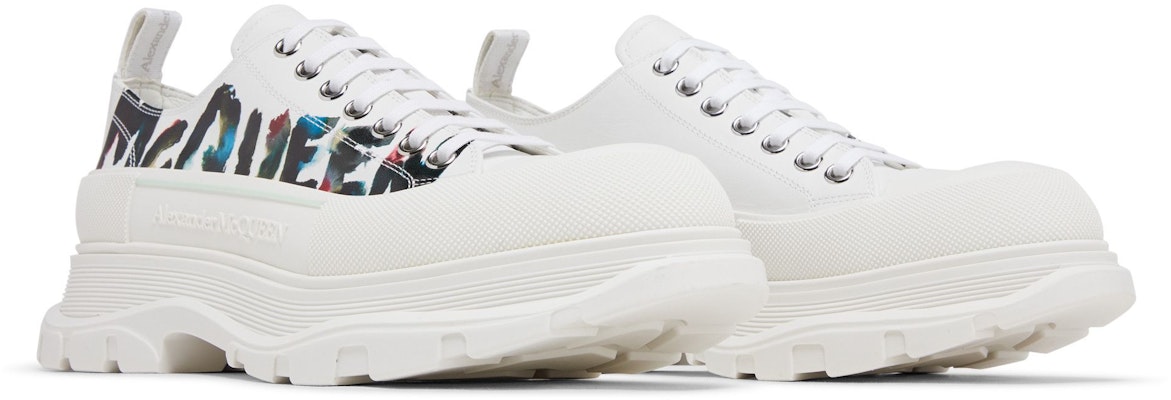 Alexander McQueen Tread Slick Lace-Up 'Watercolour Graffiti' 711108-WIATC-9583 Cheap Alexander McQueen Tread Slick Lace-Up 'Watercolour Graffiti' 711108-WIATC-9583