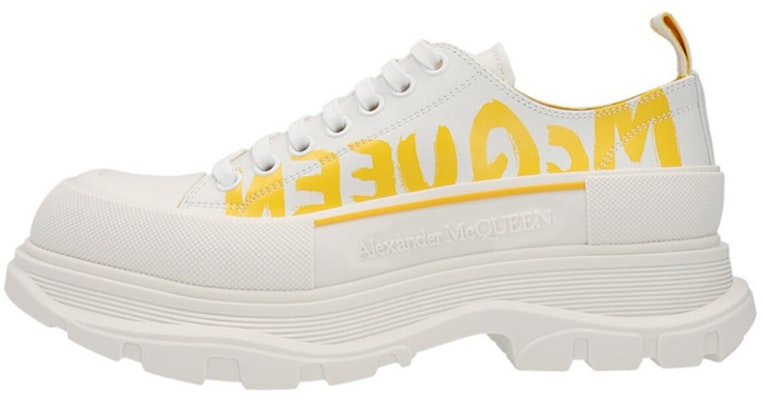 Alexander McQueen Tread Slick Lace-Up 'White Pop Yellow' 711108-WIAT6-9429 Buy Alexander McQueen Tread Slick Lace-Up 'White Pop Yellow' 711108-WIAT6-9429