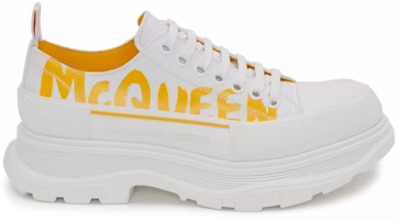 Alexander McQueen Tread Slick Lace-Up 'White Pop Yellow' 711108-WIAT6-9429 Alexander McQueen Tread Slick Lace-Up 'White Pop Yellow' 711108-WIAT6-9429