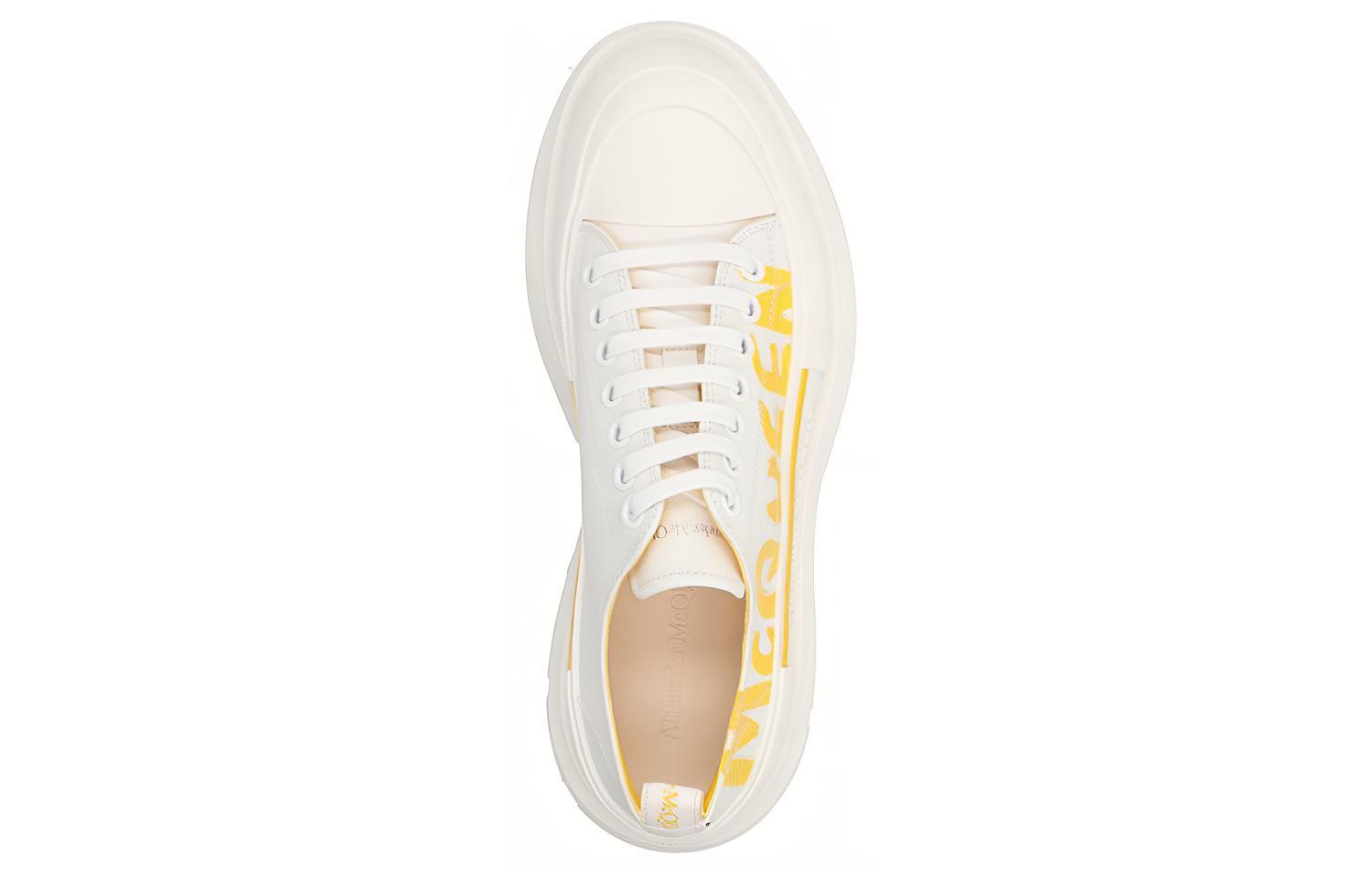 Lookbook Alexander McQueen Tread Slick Cordones 'Blanco Amarillo Pop' 711108-WIAT6-9429