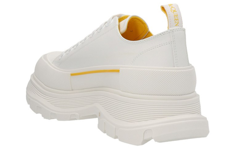 Shop Alexander McQueen Tread Slick Cordones 'Blanco Amarillo Pop' 711108-WIAT6-9429
