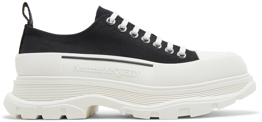 Alexander McQueen Tread Slick Lace Up 'Black White' 705660-W4MV2-1070 Buy Alexander McQueen Tread Slick Lace Up 'Black White' 705660-W4MV2-1070