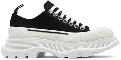 (Women) Alexander McQueen Tread Slick Lace Up 'Black White' 611705-W4L32-1070 (Women) Alexander McQueen Tread Slick Lace Up 'Black White' 611705-W4L32-1070