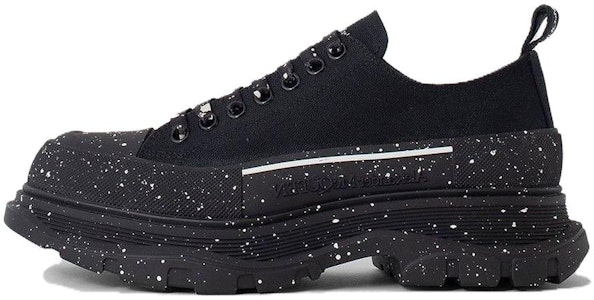 亚历山大·麦昆 Tread Slick '黑白泼墨' 系带靴 682414-W4MVI-1070 Buy 亚历山大·麦昆 Tread Slick '黑白泼墨' 系带靴 682414-W4MVI-1070