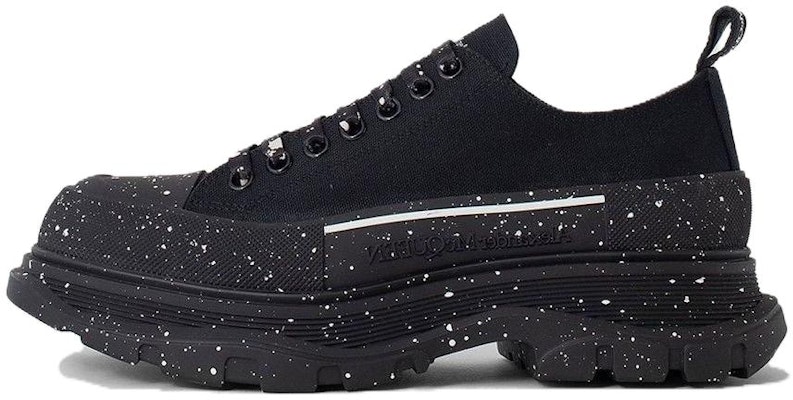 Alexander McQueen Tread Slick Lace Up 'Black White Paint Splatter' 682414-W4MVI-1070 Buy Alexander McQueen Tread Slick Lace Up 'Black White Paint Splatter' 682414-W4MVI-1070