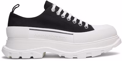 Alexander McQueen Tread Slick Lace Up 'Black White' 604257-W4MV2-1070 Alexander McQueen Tread Slick Lace Up 'Black White' 604257-W4MV2-1070