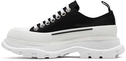 (W) 亚历山大·麦昆 Tread Slick 系带 "黑白色" 611705-W4L32-1070 Lookbook (W) 亚历山大·麦昆 Tread Slick 系带 "黑白色" 611705-W4L32-1070