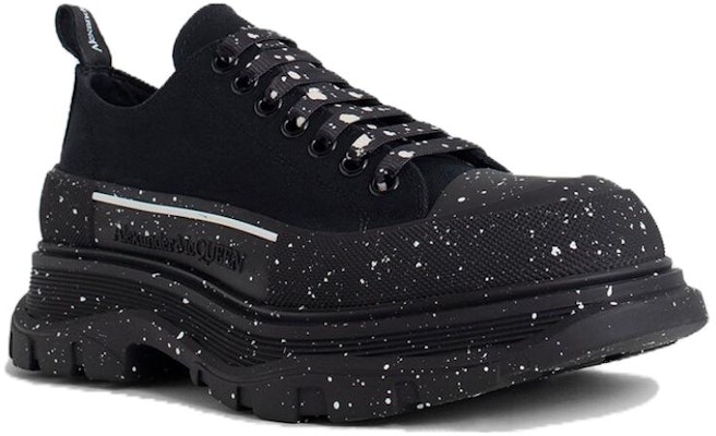 Alexander McQueen Tread Slick Lace Up 'Black White Paint Splatter' 682414-W4MVI-1070 Lookbook Alexander McQueen Tread Slick Lace Up 'Black White Paint Splatter' 682414-W4MVI-1070