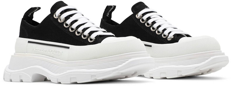 (W) Alexander McQueen Tread Slick con Cordones 'Negro Blanco' 611705-W4L32-1070 Cheap (W) Alexander McQueen Tread Slick con Cordones 'Negro Blanco' 611705-W4L32-1070