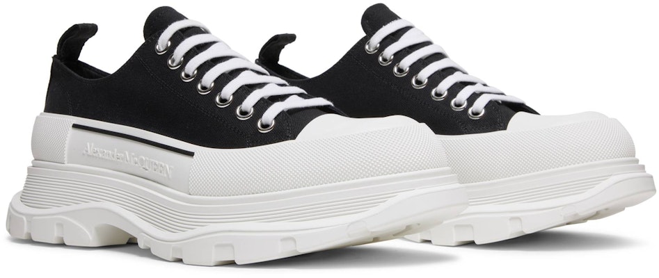 Alexander McQueen Tread Slick Lace Up 'Black White' 604257-W4MV2-1070 Cheap Alexander McQueen Tread Slick Lace Up 'Black White' 604257-W4MV2-1070