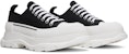 Alexander McQueen Tread Slick Lace Up 'Hitam Putih' 604257-W4MV2-1070