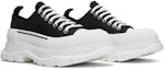 Cheap Alexander McQueen Tread Slick Lace Up 'Hitam Putih' 604257-W4MV2-1070