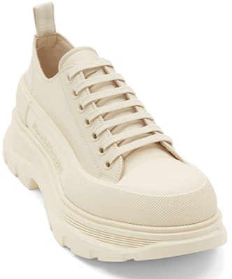 Alexander McQueen Tread Slick Lace Up 'Dark Pearl' Sepatu Wanita 627225-WIAG6-5593 Lookbook Alexander McQueen Tread Slick Lace Up 'Dark Pearl' Sepatu Wanita 627225-WIAG6-5593