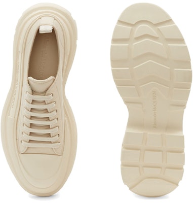 Alexander McQueen Tread Slick Lace Up 'Dark Pearl' Sepatu Wanita 627225-WIAG6-5593 Purchase Alexander McQueen Tread Slick Lace Up 'Dark Pearl' Sepatu Wanita 627225-WIAG6-5593