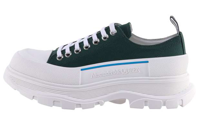 Buy 亚历山大·麦昆 Tread Slick 绿蓝色系带靴 604257-W4MV2-3135