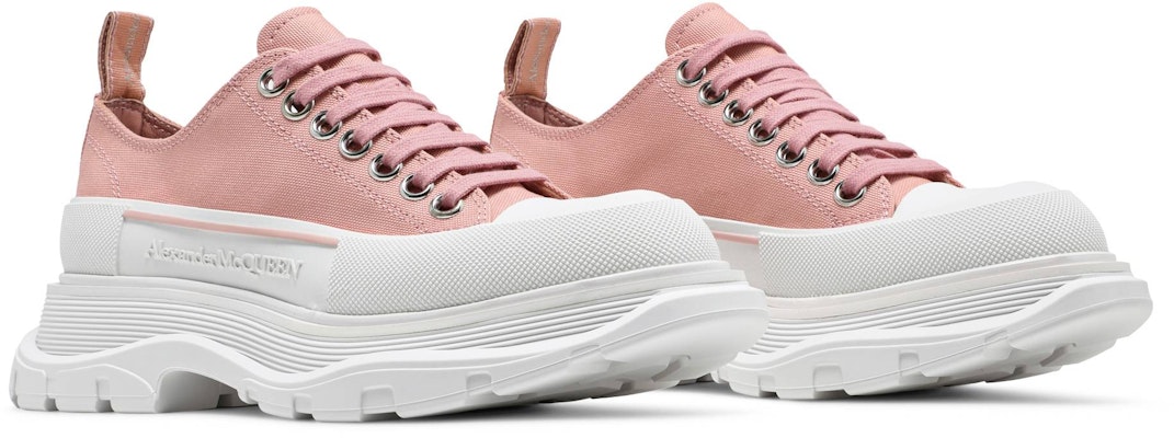 (Women) Alexander McQueen Tread Slick Lace Up 'Magnolia' 611705-W4LR1-9243 Cheap (Women) Alexander McQueen Tread Slick Lace Up 'Magnolia' 611705-W4LR1-9243