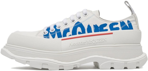 Alexander McQueen Tread Slick Cordones 'Graffiti Logo McQueen - Blanco Azul' 682421-W4RQ9-9357 Buy Alexander McQueen Tread Slick Cordones 'Graffiti Logo McQueen - Blanco Azul' 682421-W4RQ9-9357