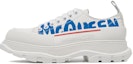 Buy Alexander McQueen Tread Slick Cordones 'Graffiti Logo McQueen - Blanco Azul' 682421-W4RQ9-9357