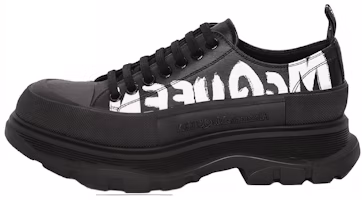 Alexander McQueen Tread Slick Lace Up 'McQueen Graffiti Logo - Black' 682423WIABD1070/711108WIAT61070 Alexander McQueen Tread Slick Lace Up 'McQueen Graffiti Logo - Black' 682423WIABD1070/711108WIAT61070