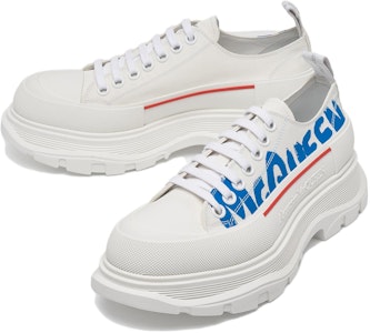 Alexander McQueen Tread Slick Cordones 'Graffiti Logo McQueen - Blanco Azul' 682421-W4RQ9-9357 Order Alexander McQueen Tread Slick Cordones 'Graffiti Logo McQueen - Blanco Azul' 682421-W4RQ9-9357