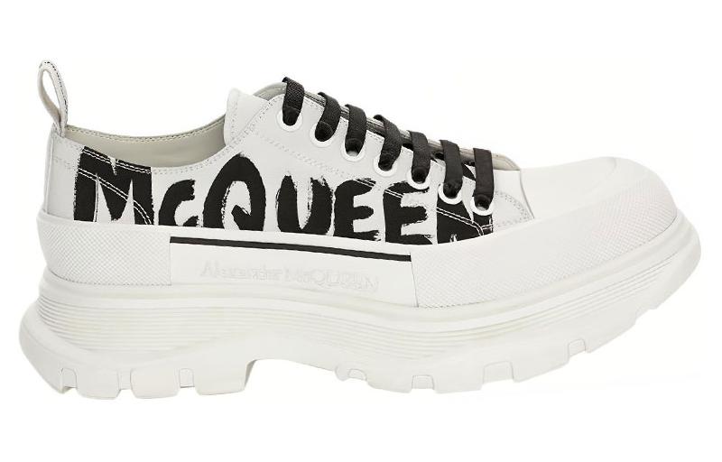 Order トレッド スリック レースアップ "McQueen グラフィティ ロゴ - ホワイト" 682423WIABD9488